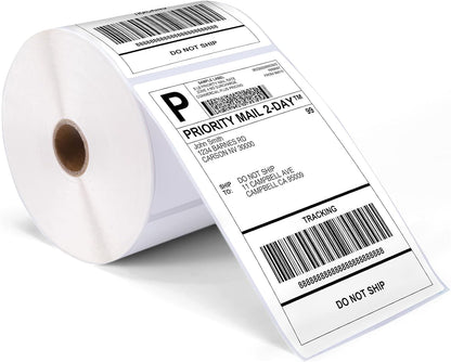 ASprink Thermal Shipping Address Labels, 4x6, 250 Roll/Pack, Compatible with MUNBYN, Rollo, and Other Thermal Printers BPA Free Materials