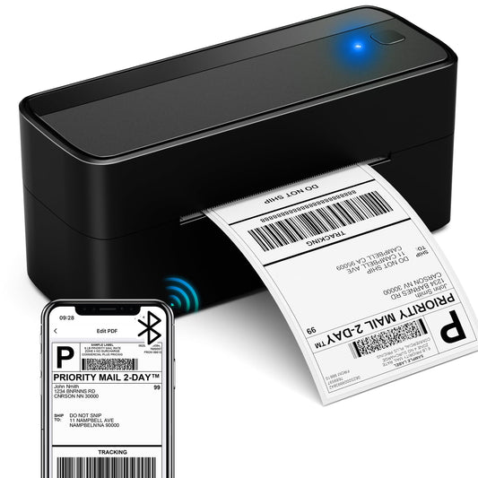 ASprink 4x6 Thermal Shipping Label Printer - Bluetooth Printer Compatible with Amazon, Etsy, UPS, FedEx, USPS