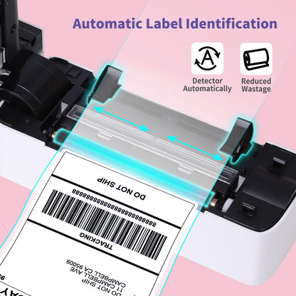 ASprink Bluetooth Shipping Label Printer 4x6 - Wireless Thermal Label Printer for Shipping Packages - Desktop Label Printer for Small Business, Compatible with Chromebook, iPhone, UPS, Shopify